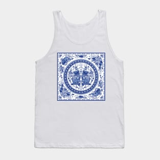 Pugs in Chinese Porcelain Tank Top